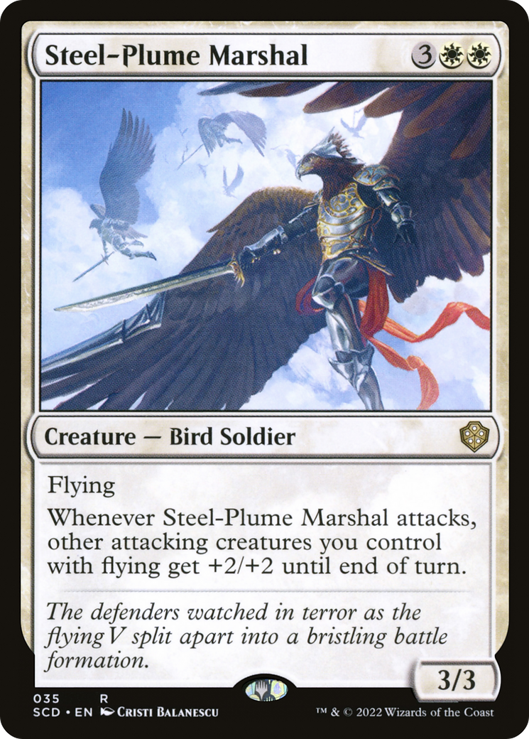 Steel-Plume Marshal [Starter Commander Decks] | Nerdhalla Games