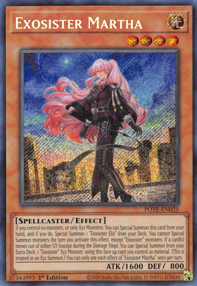 Exosister Martha [POTE-EN025] Secret Rare | Nerdhalla Games