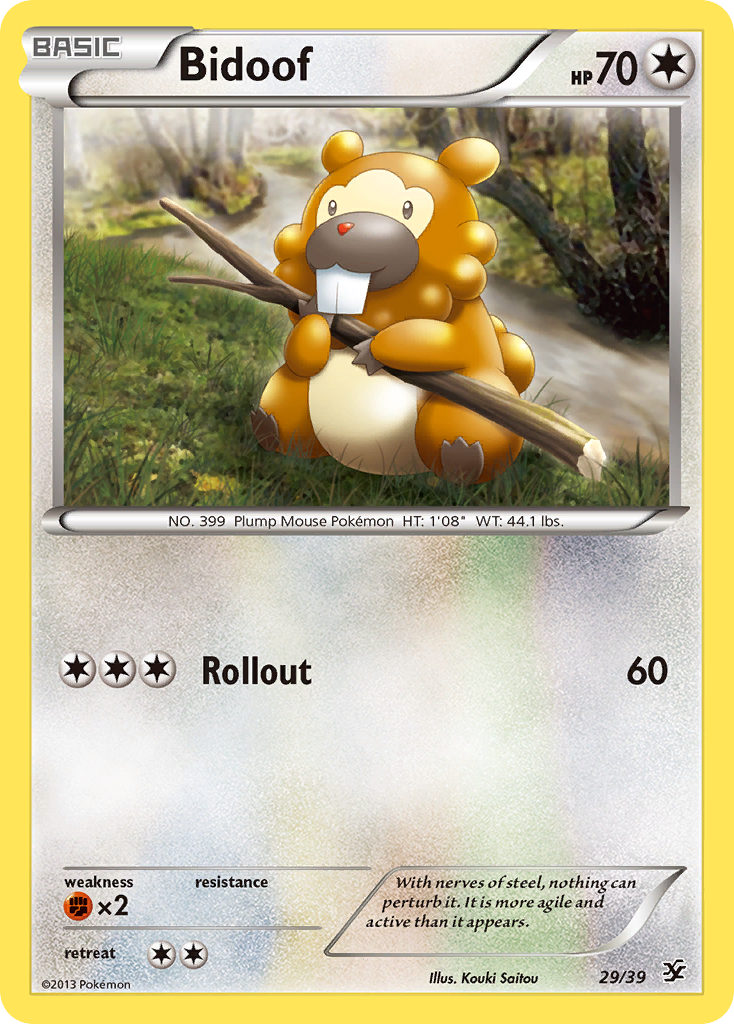 Bidoof (29/39) [XY: Kalos Starter Set] | Nerdhalla Games