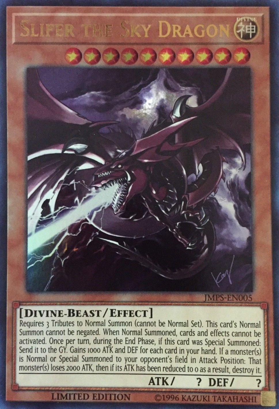 Slifer the Sky Dragon [JMPS-EN005] Ultra Rare | Nerdhalla Games