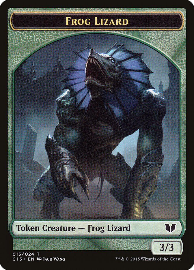 Frog Lizard // Germ Double-Sided Token [Commander 2015 Tokens] | Nerdhalla Games