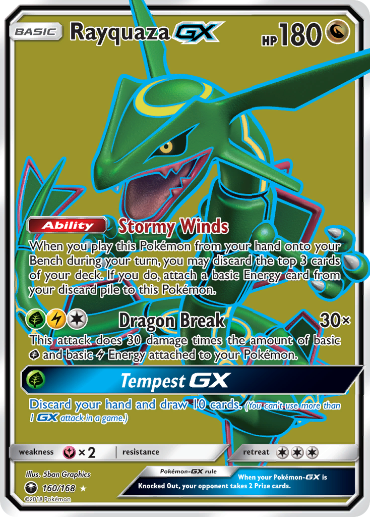 Rayquaza GX (160/168) [Sun & Moon: Celestial Storm] | Nerdhalla Games