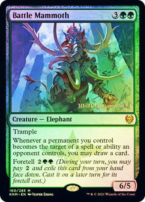 Battle Mammoth  [Kaldheim Prerelease Promos] | Nerdhalla Games