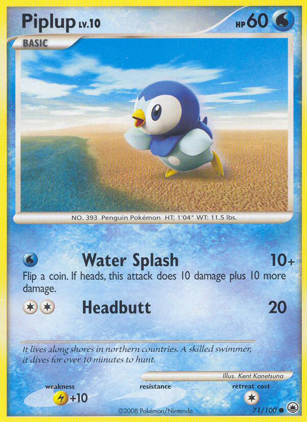 Piplup (71/100) [Diamond & Pearl: Majestic Dawn] | Nerdhalla Games