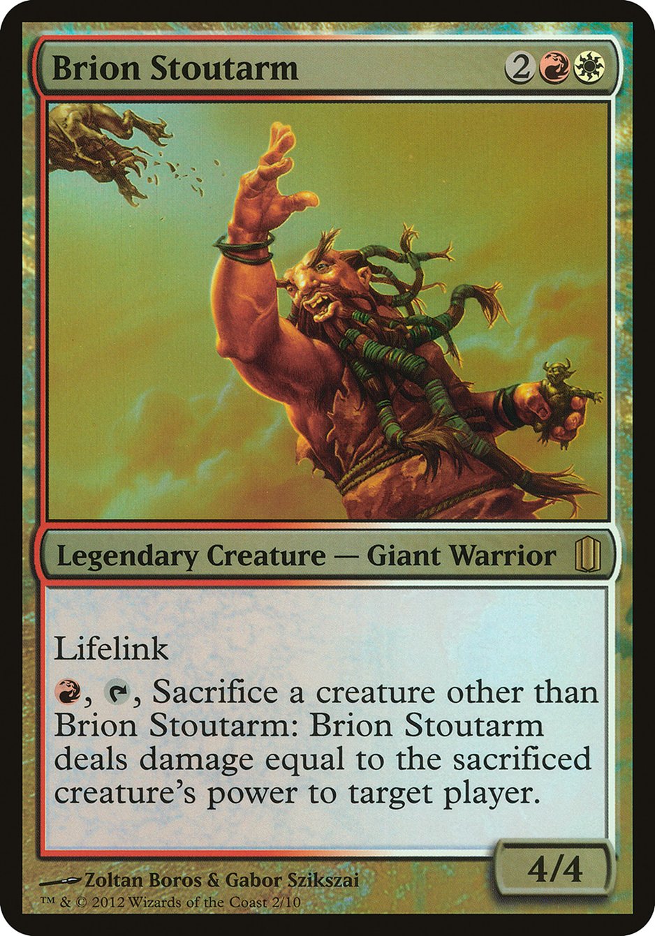 Brion Stoutarm (Oversized) [Commander's Arsenal Oversized] | Nerdhalla Games