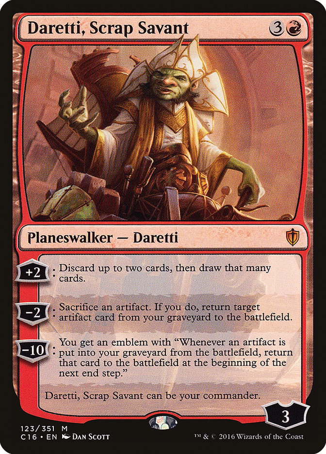 Daretti, Scrap Savant [Commander 2016] | Nerdhalla Games