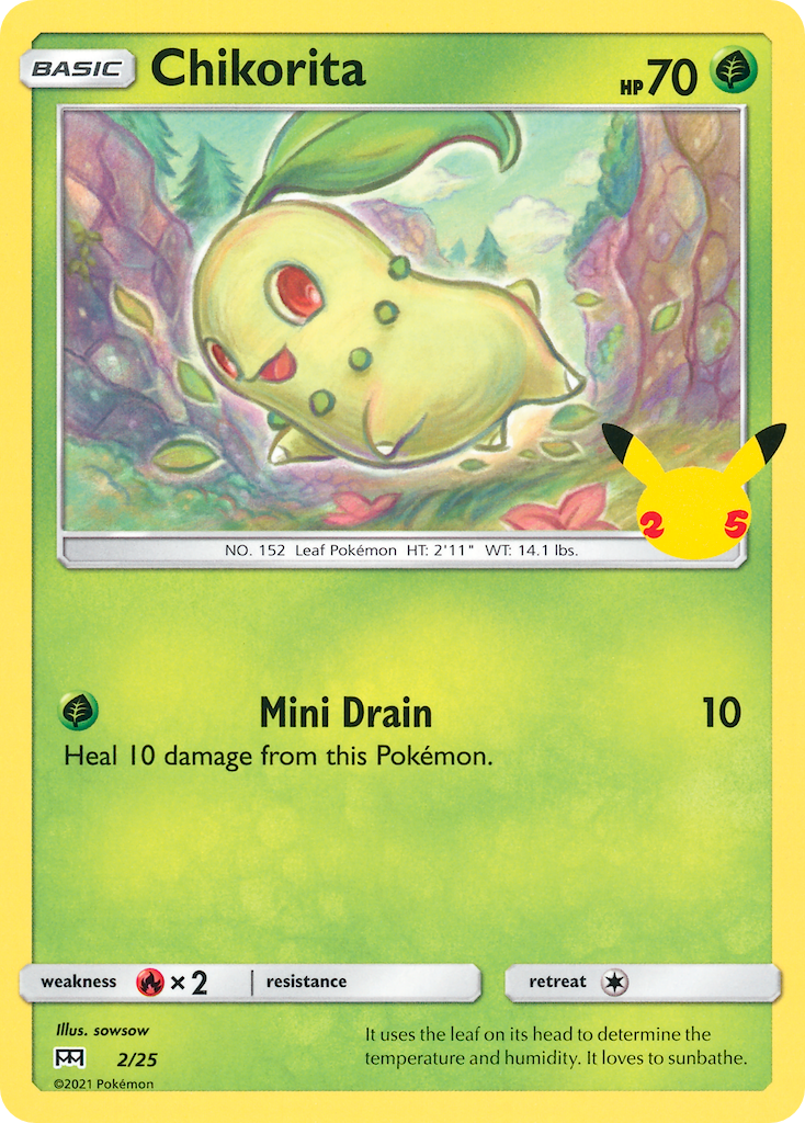 Chikorita (2/25) [McDonald's 25th Anniversary] | Nerdhalla Games