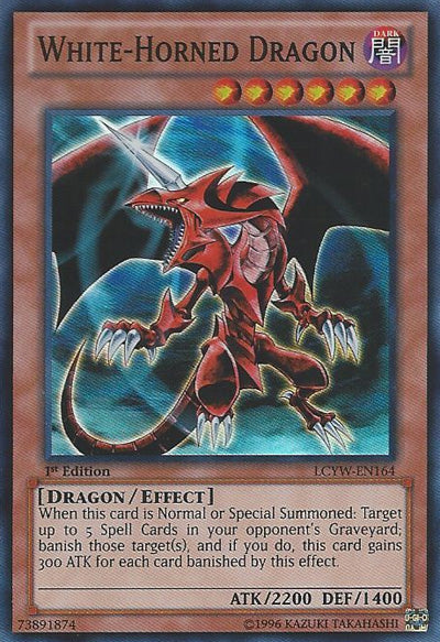 White-Horned Dragon (Redemption Replacement) [MDP2-EN006K] Rare | Nerdhalla Games