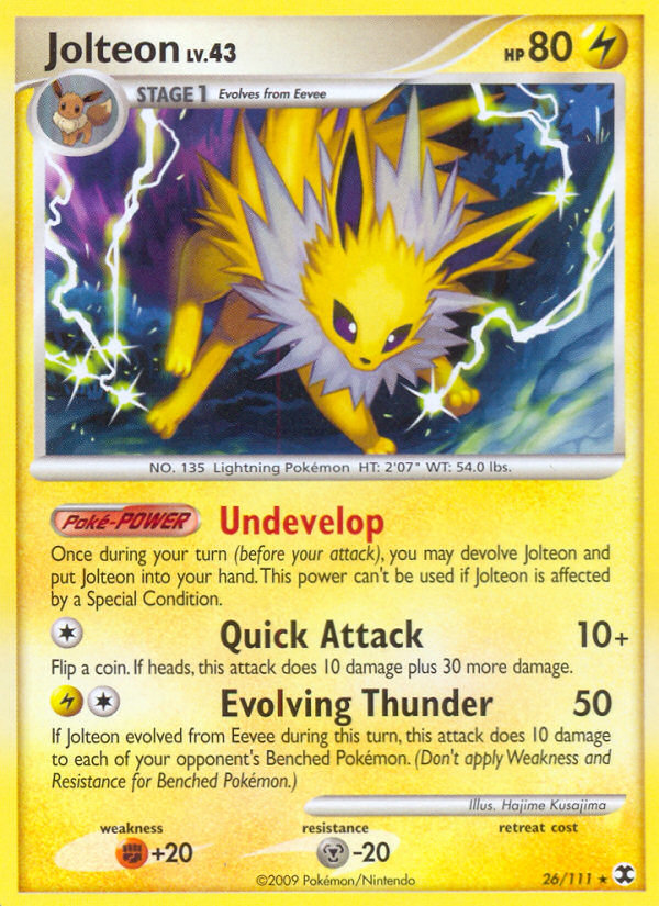 Jolteon (26/111) [Platinum: Rising Rivals] | Nerdhalla Games