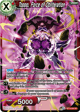 Toppo, Force of Obliteration (BT14-004) [Cross Spirits] | Nerdhalla Games