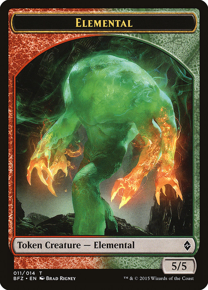 Elemental (011/014) [Battle for Zendikar Tokens] | Nerdhalla Games