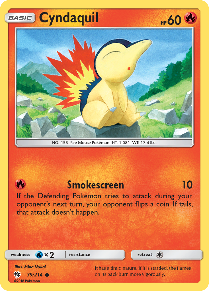 Cyndaquil (39/214) [Sun & Moon: Lost Thunder] | Nerdhalla Games