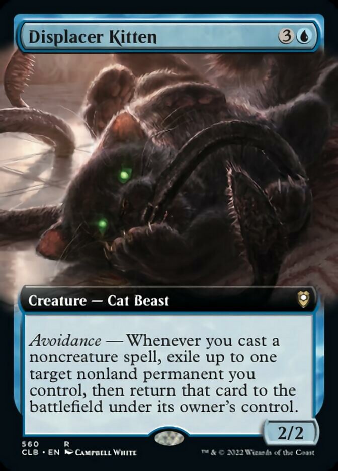 Displacer Kitten (Extended Art) [Commander Legends: Battle for Baldur's Gate] | Nerdhalla Games