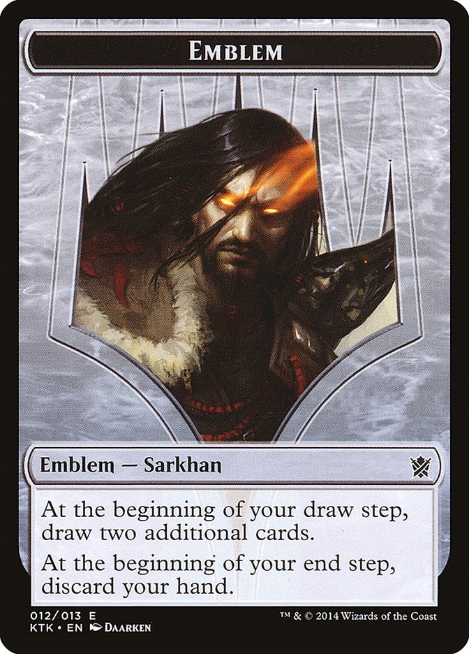 Sarkhan, the Dragonspeaker Emblem [Khans of Tarkir Tokens] | Nerdhalla Games