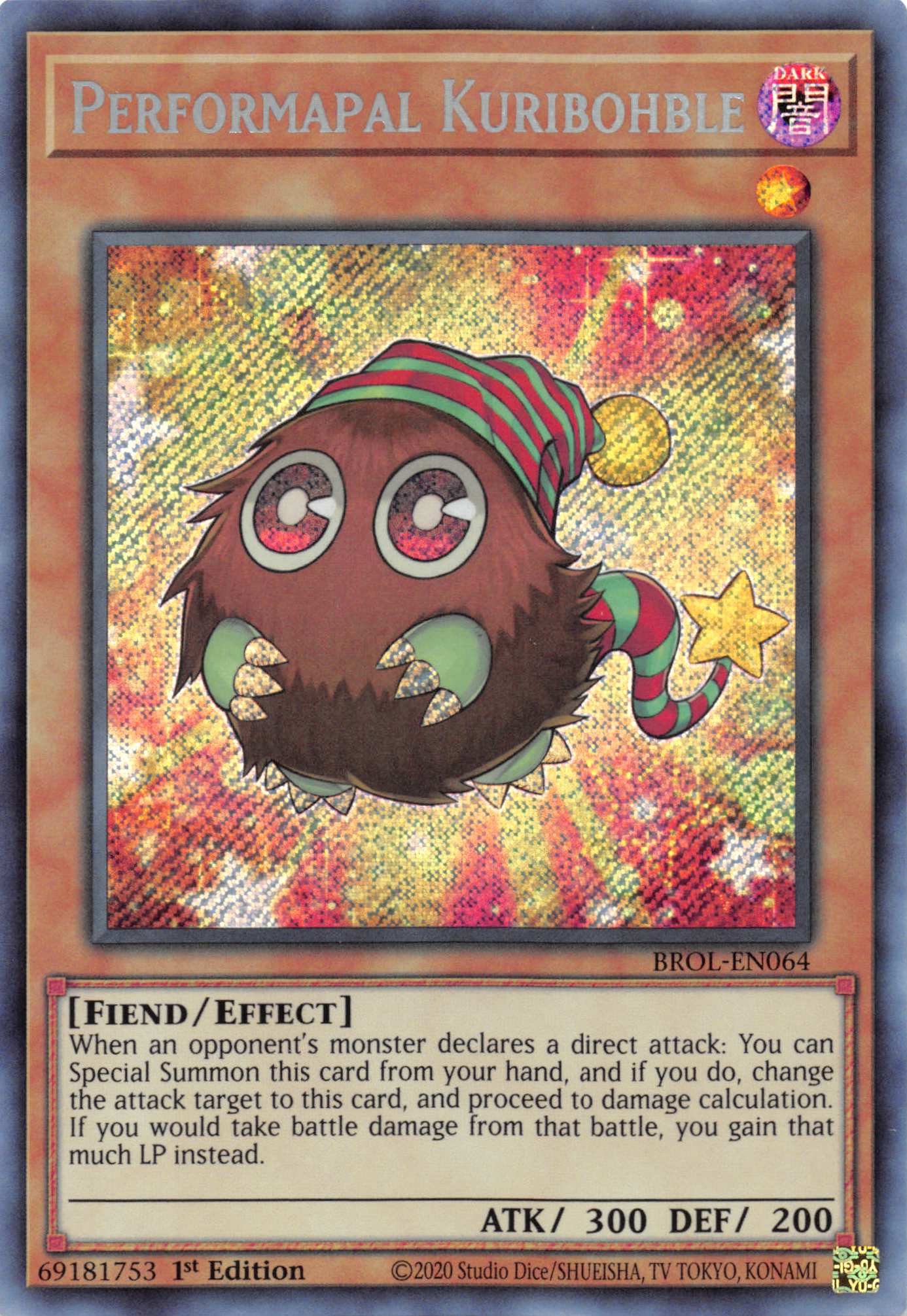 Performapal Kuribohble [BROL-EN064] Secret Rare | Nerdhalla Games