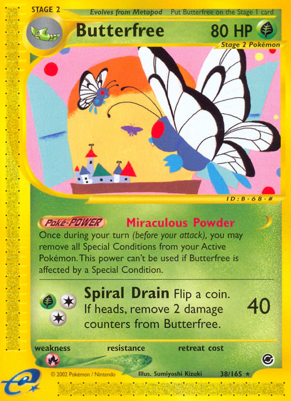 Butterfree (38/165) [Expedition: Base Set] | Nerdhalla Games