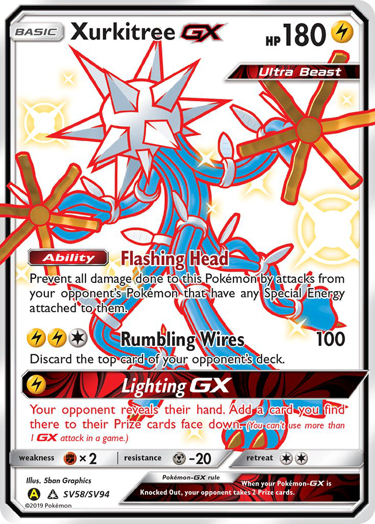 Xurkitree GX (SV58/SV94) [Sun & Moon: Hidden Fates - Shiny Vault] | Nerdhalla Games