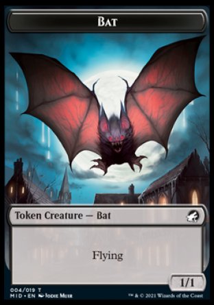 Bat Token [Innistrad: Midnight Hunt Tokens] | Nerdhalla Games