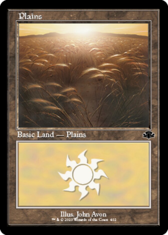 Plains (402) (Retro) [Dominaria Remastered] | Nerdhalla Games