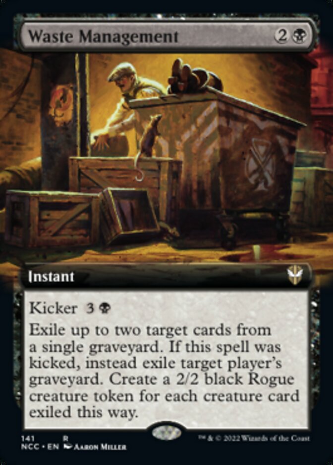 Waste Management (Extended Art) [Streets of New Capenna Commander] | Nerdhalla Games