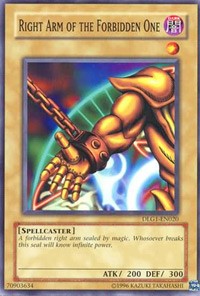 Right Arm of the Forbidden One [DLG1-EN020] Common | Nerdhalla Games