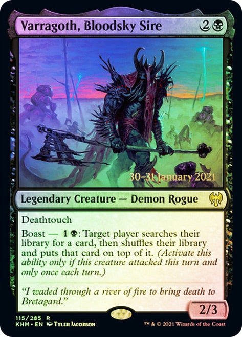 Varragoth, Bloodsky Sire  [Kaldheim Prerelease Promos] | Nerdhalla Games