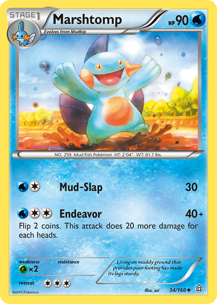 Marshtomp (34/160) [XY: Primal Clash] | Nerdhalla Games