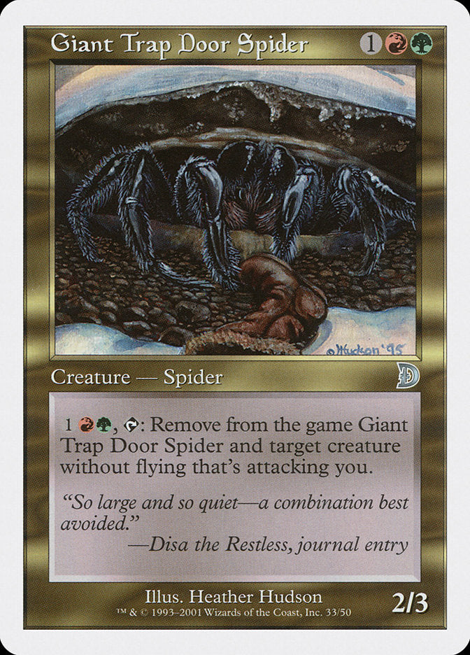 Giant Trap Door Spider [Deckmasters] | Nerdhalla Games