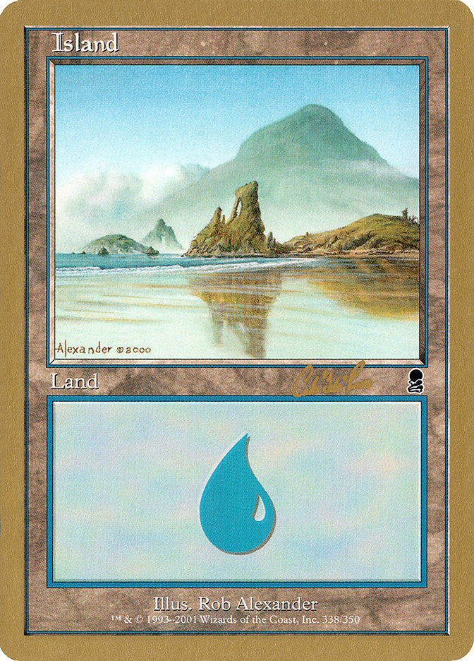 Island (cr338) (Carlos Romao) [World Championship Decks 2002] | Nerdhalla Games