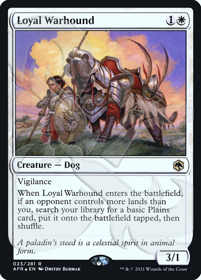 Loyal Warhound (Ampersand Promo) [Dungeons & Dragons: Adventures in the Forgotten Realms Promos] | Nerdhalla Games