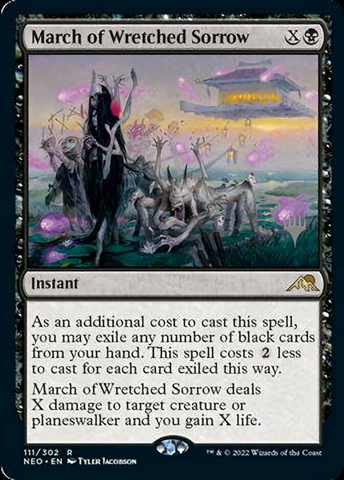 March of Wretched Sorrow (Promo Pack) [Kamigawa: Neon Dynasty Promos] | Nerdhalla Games