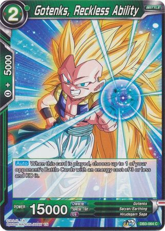 Gotenks, Reckless Ability [DB3-064] | Nerdhalla Games