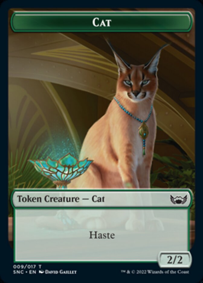 Cat // Wizard Double-sided Token [Streets of New Capenna Tokens] | Nerdhalla Games