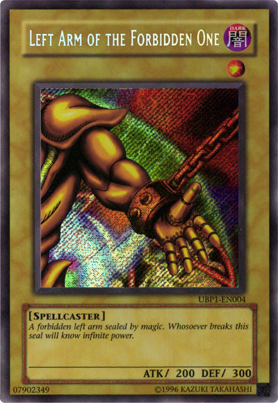 Left Arm of the Forbidden One [UBP1-EN004] Secret Rare | Nerdhalla Games