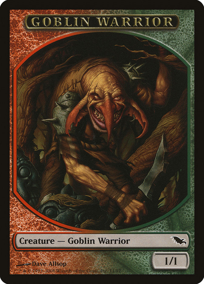 Goblin Warrior [Shadowmoor Tokens] | Nerdhalla Games