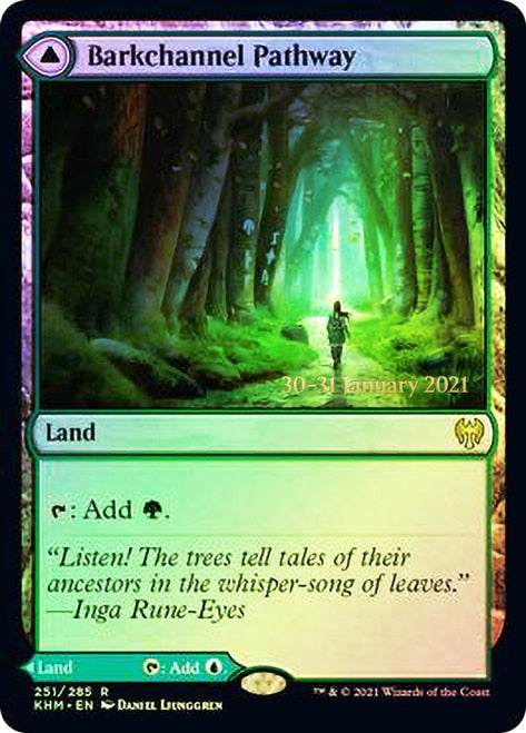 Barkchannel Pathway // Tidechannel Pathway  [Kaldheim Prerelease Promos] | Nerdhalla Games