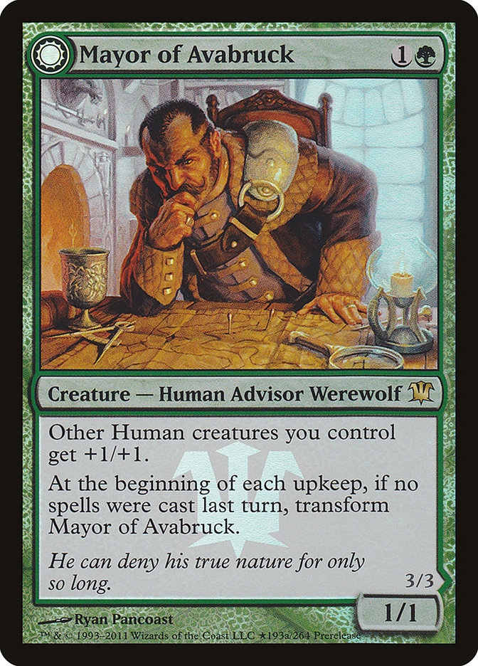 Mayor of Avabruck // Howlpack Alpha [Innistrad Prerelease Promos] | Nerdhalla Games