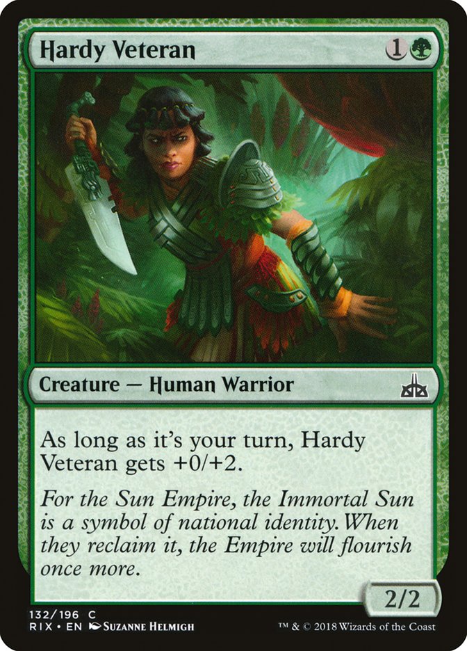 Hardy Veteran [Rivals of Ixalan] | Nerdhalla Games