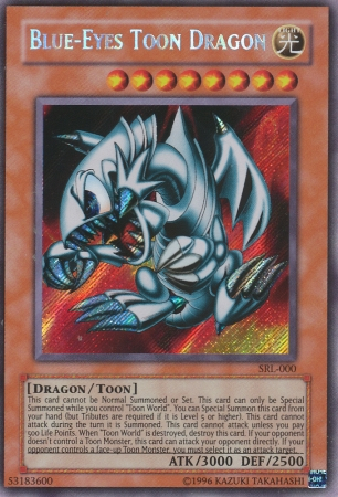 Blue-Eyes Toon Dragon [SRL-000] Secret Rare | Nerdhalla Games