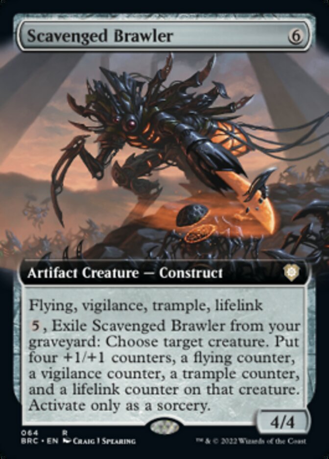 Scavenged Brawler (Extended Art) [The Brothers' War Commander] | Nerdhalla Games