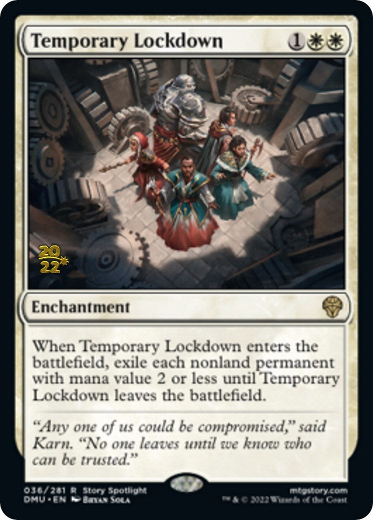 Temporary Lockdown [Dominaria United Prerelease Promos] | Nerdhalla Games