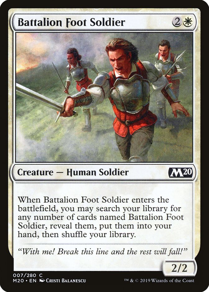 Battalion Foot Soldier [Core Set 2020] | Nerdhalla Games