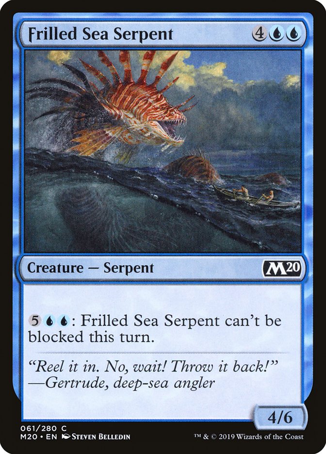 Frilled Sea Serpent [Core Set 2020] | Nerdhalla Games