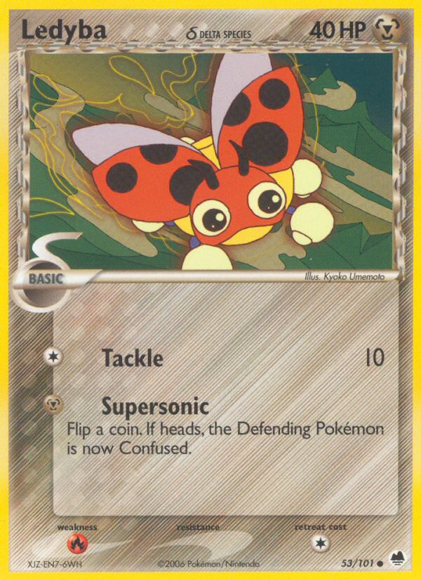 Ledyba (53/101) (Delta Species) [EX: Dragon Frontiers] | Nerdhalla Games