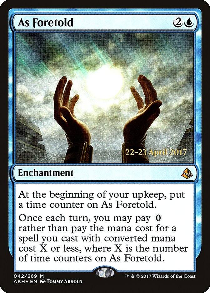 As Foretold  [Amonkhet Prerelease Promos] | Nerdhalla Games