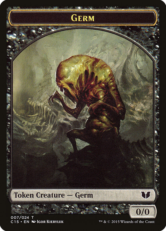 Frog Lizard // Germ Double-Sided Token [Commander 2015 Tokens] | Nerdhalla Games