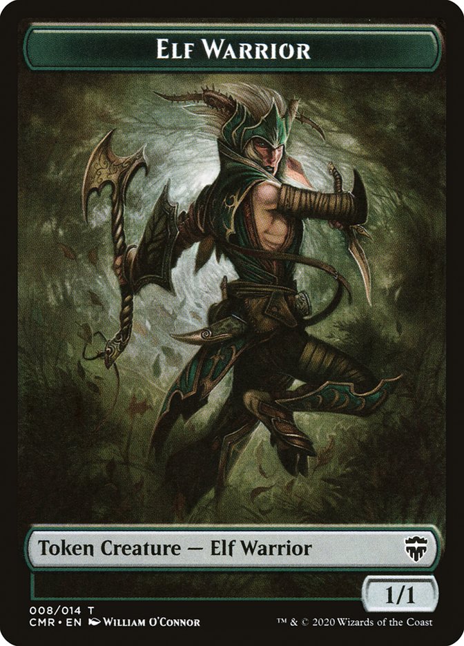 Copy (013) // Elf Warrior Token [Commander Legends Tokens] | Nerdhalla Games