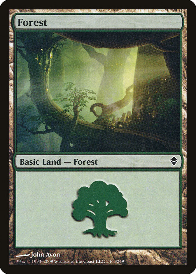 Forest (246a) [Zendikar] | Nerdhalla Games