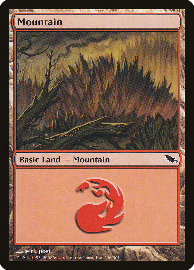 Mountain (296) [Shadowmoor] | Nerdhalla Games