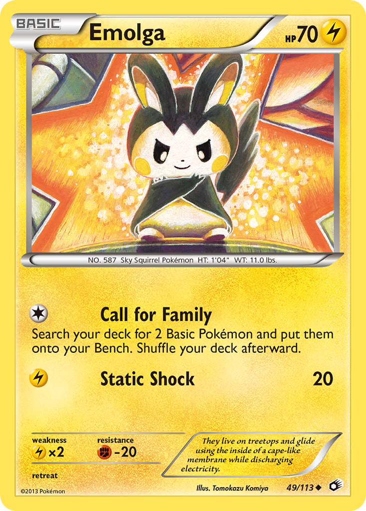 Emolga (49/113) [Black & White: Legendary Treasures] | Nerdhalla Games